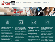 Tablet Screenshot of dealermobileleads.com